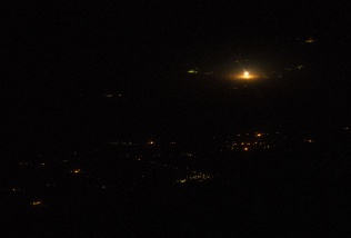 Expedition 39 launch seen from the ISS