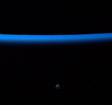 The moon as seen by ISS